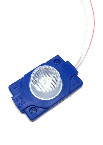 Power LED Modül Mercekli Tekli LED 1.5W 12 Volt Mavi