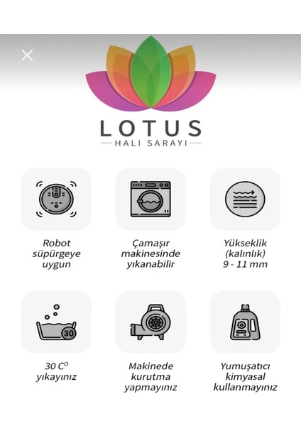 Halı Enboss (Siyah Taban ) Yıkanabilir M Dekoratif Halı