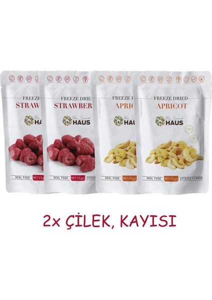 The Snack Haus Freeze Dried Çilek, Kayısı