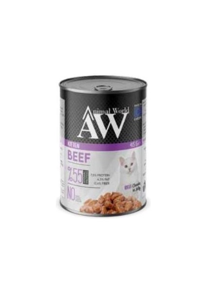 World Kitten Beef Jelly Yavru Kedi Konservesi 415 gr