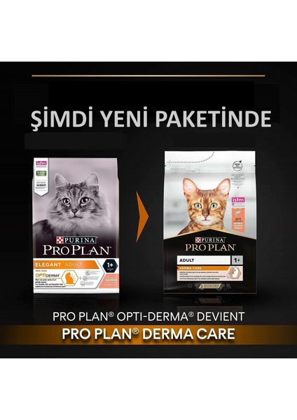Proplan Elegant Derma Care Somonlu Kedi Maması 3 kg - Tüy Yumağı Kontrolü ( Hairball Control )