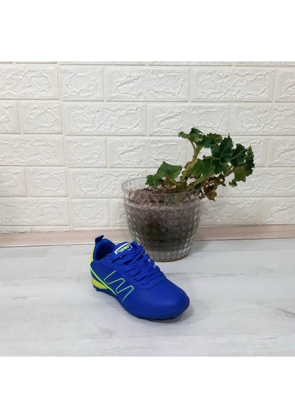 29143 Saks Mavi- Sarı Erkek Çocuk Halı Saha Futbol Ayakkabı fırsatları