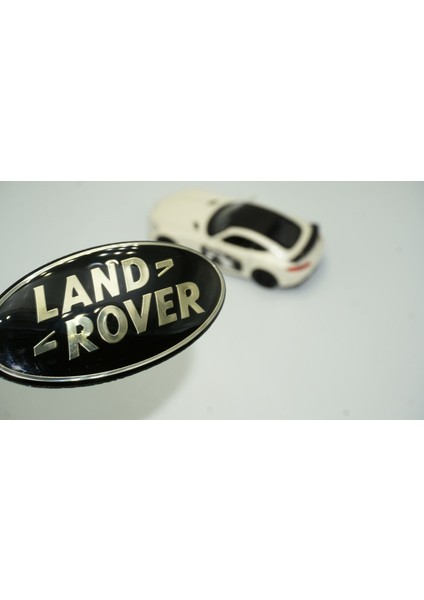 Land Rover Ön Panjur ve Bagaj Siyah Gümüş Logo Amblem 85MM