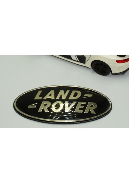 Land Rover Ön Panjur ve Bagaj Siyah Gümüş Logo Amblem 85MM