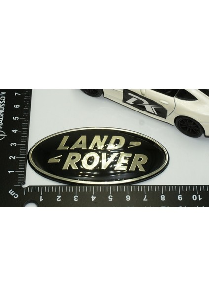 Land Rover Ön Panjur ve Bagaj Siyah Gümüş Logo Amblem 85MM