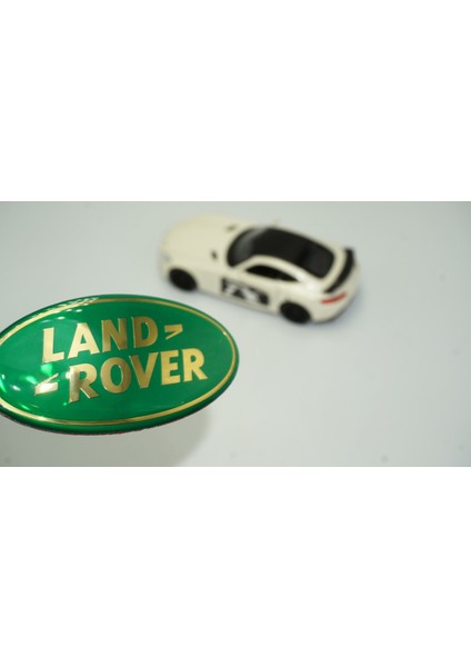 Land Rover Ön Panjur ve Bagaj Yeşil Sarı Logo Amblem 85MM