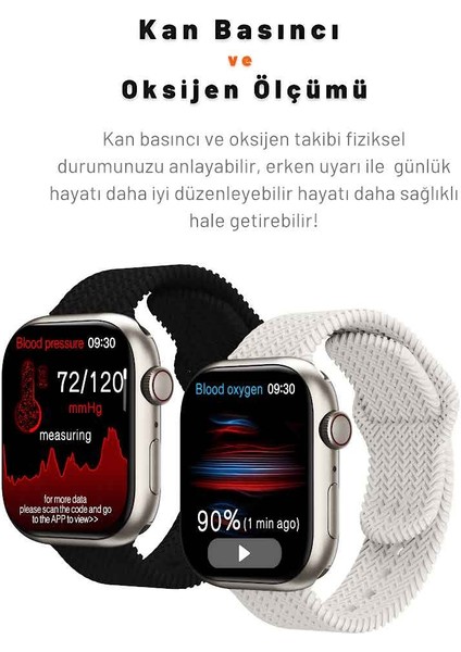 Watch 9 Hk 9 Pro Max 2.02 Amoled Ekran Gps Aktif 45MM Akıllı Saat