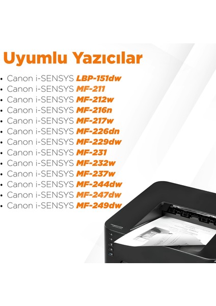 Canon CRG-737 Muadil Toner /canon MF-212W Muadil Toner