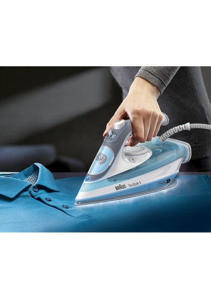Braun Household TexStyle 5 SI5225 PU Stoomstrijkijzer met FreeGlide 3D- strijkzool, precisiepunt, verticale stoom, anti-druppelsysteem, 200 g/min stoomstoot, 300 ml tank, 2500 W, wit/paars Braun Household TexStyle 5 SI5225 PU Stoomstrijkijzer met FreeGlide 3D- strijkzool, precisiepunt, verticale stoom, anti-druppelsysteem, 200 g/min stoomstoot, 300 ml tank, 2500 W, wit/paars