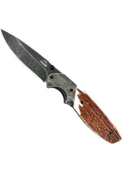 Balıkmarketim Sterlıng 11,43 cm Taşlanmış Liner Lock Çakı