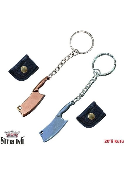 Balıkmarketim Sterlıng Mini Bıçak Anahtarlık-Altın/gümüş 20 Li fiyatları