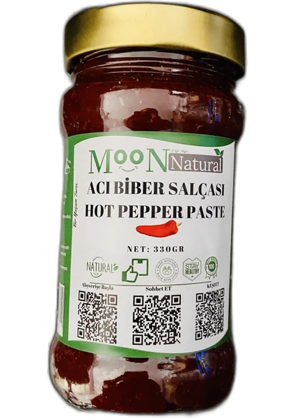 Moon Natural Acı Biber Salçası / Hot Pepper Paste