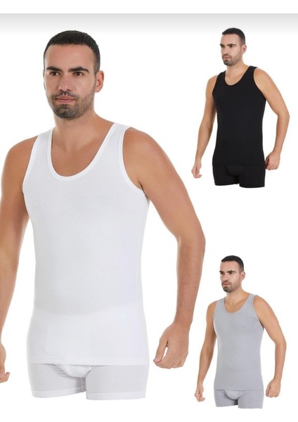 72,73,74 Erkek Karışık Modal Likralı Askılı Atlet 9 Adet