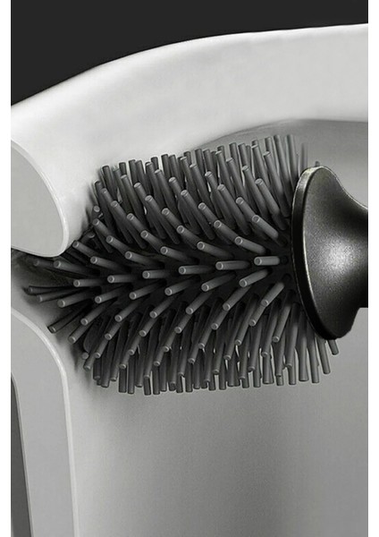 Kir Tutmaz Silikon Tuvalet Fırçası - Tuvalet ve Klozet Temizleme Fırçası - Soft Toilet Brush