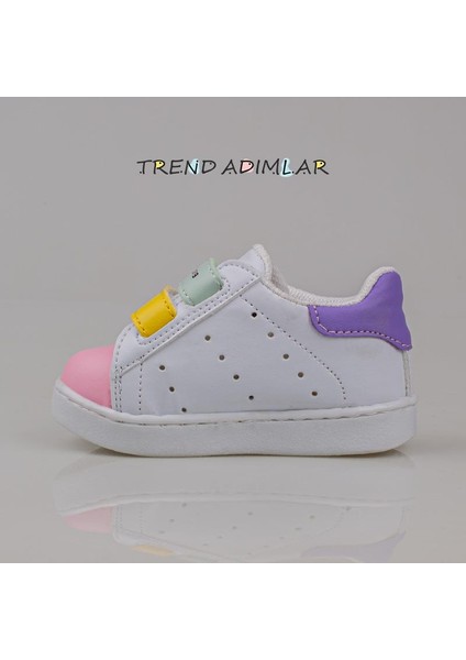 Trend Adımlar Pembe Işıklı Ilk Adım Bebe Sneaker