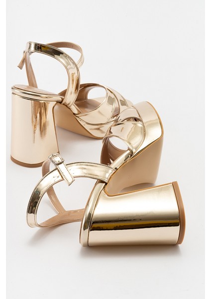 Lello Altın Kadın Topuklu Ayakkabı modelleri