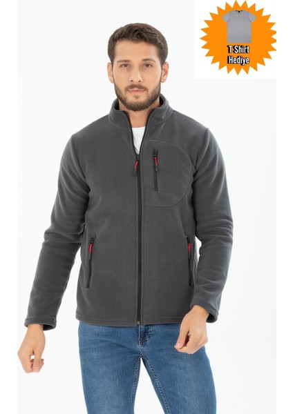 Erkek Polar Ceket (T-SHIRT HEDİYELİ )