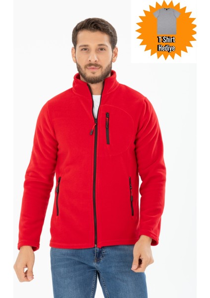 Erkek Polar Ceket (T-SHIRT HEDİYELİ )