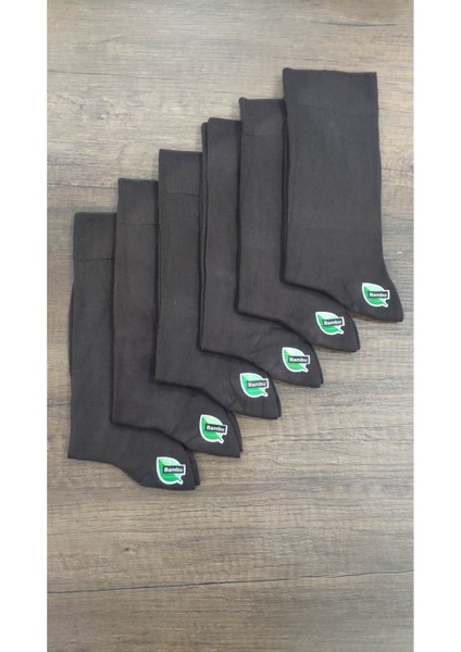 Leement Socks Erkek 6 Çift Dikişsiz Bambu Klasik Çorap