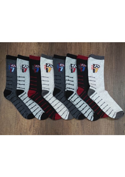 Leement Socks Çocuk Pamuklu Kokulu Çorap 8 Çift Desenli