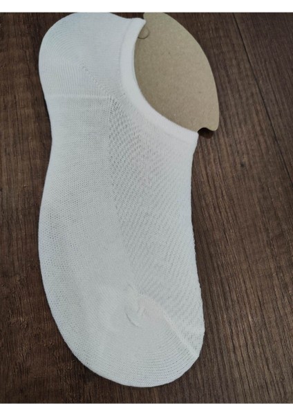 12 Çift Pamuklu Snekers Sıfır Boy Üstü Hava Alan Delikli Örgü