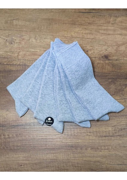 Erkek Pamuklu Orta Kalın Klasik Çorap 6 Çift