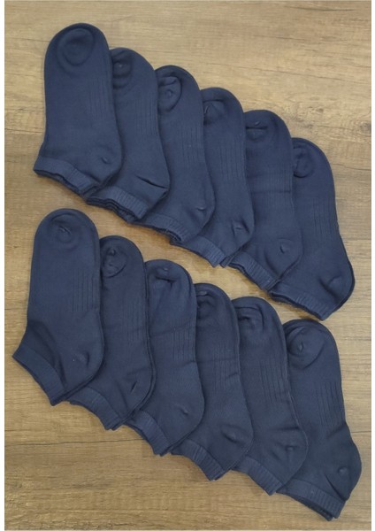 Leement Socks Unisex 12 Çift Bambu Patik Çorap Dikişsiz