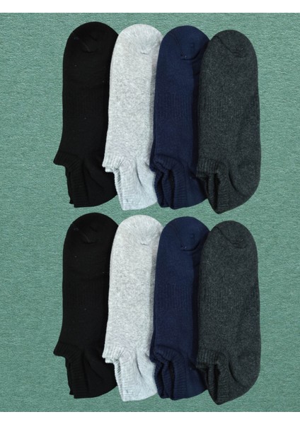 Unisex 8 Çift Havlu Kısa Snekers Çorap
