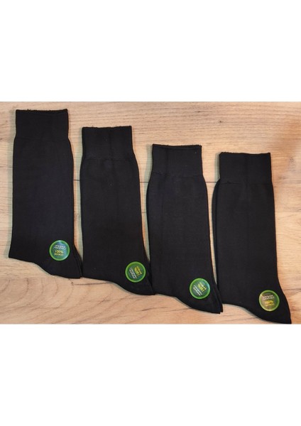 Leement Socks Erkek 4 Çift Bambu Klasik Çorap