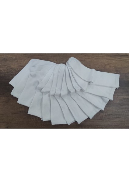 Çocuk Düz Soket Beyaz 12 Çift Pamuklu fiyatları