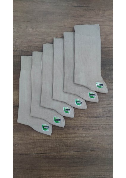 Leement Socks Erkek 6 Çift Dikişsiz Bambu Klasik Çorap