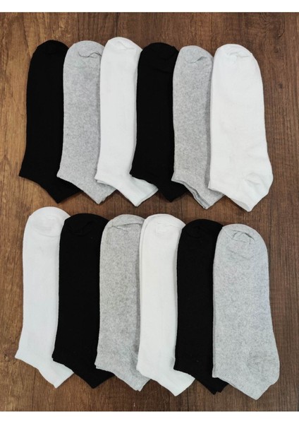 Kısa Patik Çorap 12 Çift Pamuklu