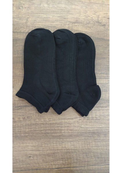 Kadın 3 Çift Bambu Patik Çorap Dikişsiz Yumuşak Dokulu