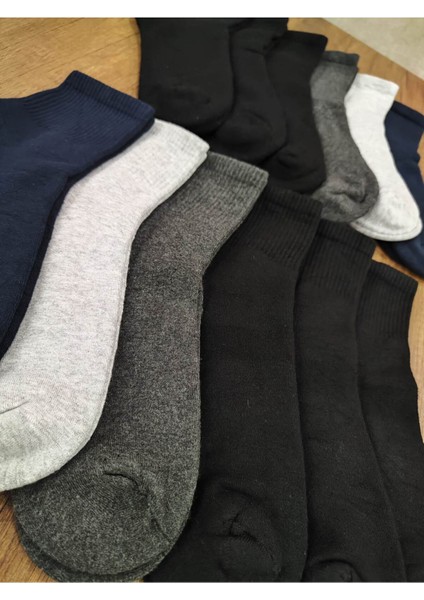 Erkek Bambu Termal Çorap 12 Çift Dikişsiz Havlu Orta Konç fiyatları