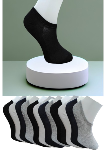 Dikişsiz 12 Çift Penye Spor Snekers Sıfır Boy Çorap