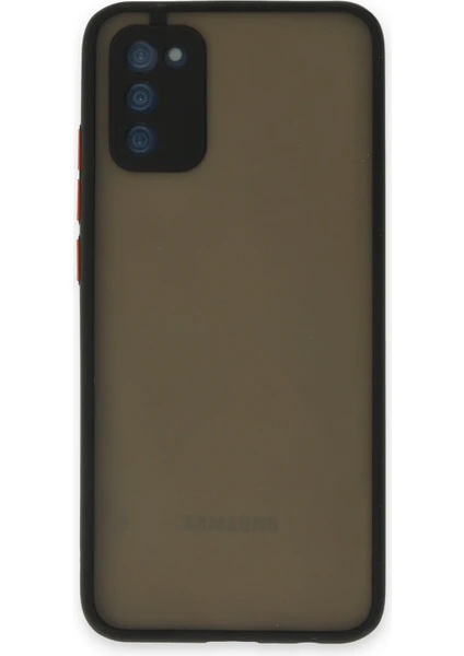 Case World Caseworld Samsung Galaxy S20 Fe Kılıf Kamera Korumalı Silikon Kenarlı Renkli Düğmeli Arkası Mat Arka Kapak - Siyah