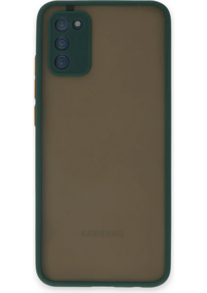 Case World Caseworld Samsung Galaxy S20 Fe Kılıf Kamera Korumalı Silikon Kenarlı Renkli Düğmeli Arkası Mat Arka Kapak - Yeşil