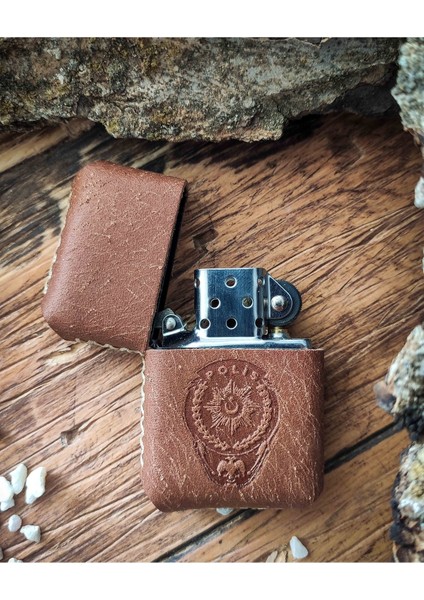 Deri Kılıflı Zippo Çakmak