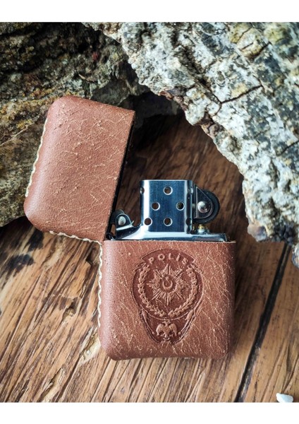 Deri Kılıflı Zippo Çakmak