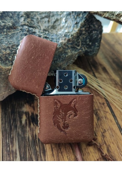 Deri Kılıflı Zippo Çakmak