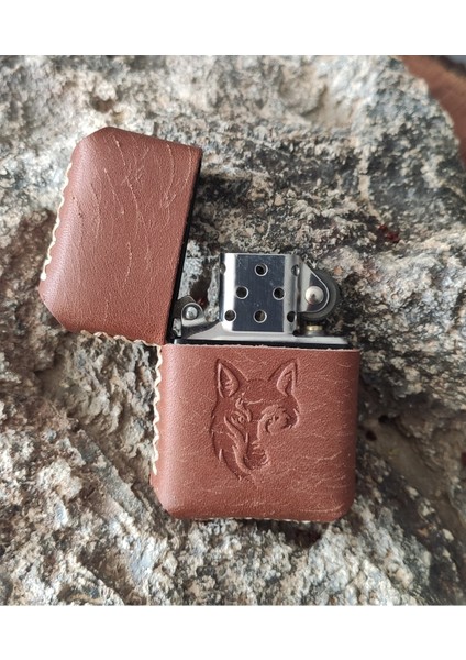Deri Kılıflı Zippo Çakmak