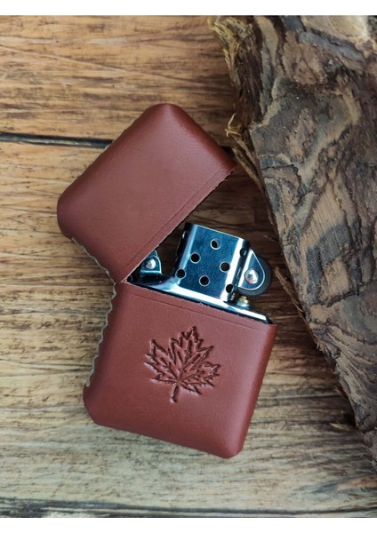 Deri Kılıflı Zippo Çakmak