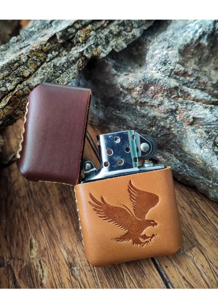 Atölye Çınar Deri Kılıflı Zippo Çakmak