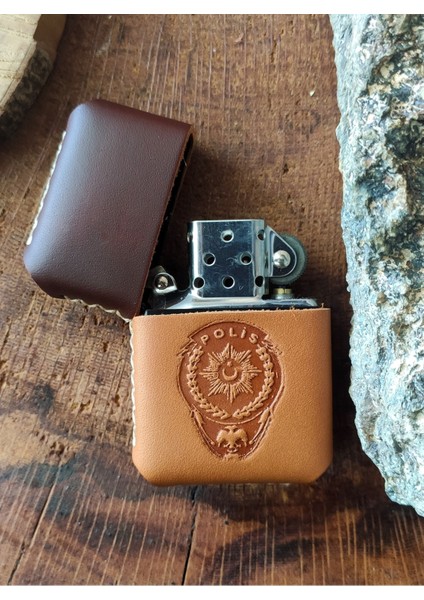 Atölye Çınar Deri Kılıflı Zippo Çakmak