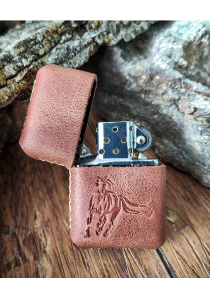 Deri Kılıflı Zippo Çakmak