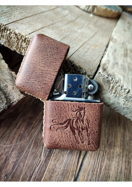 Deri Kılıflı Zippo Çakmak