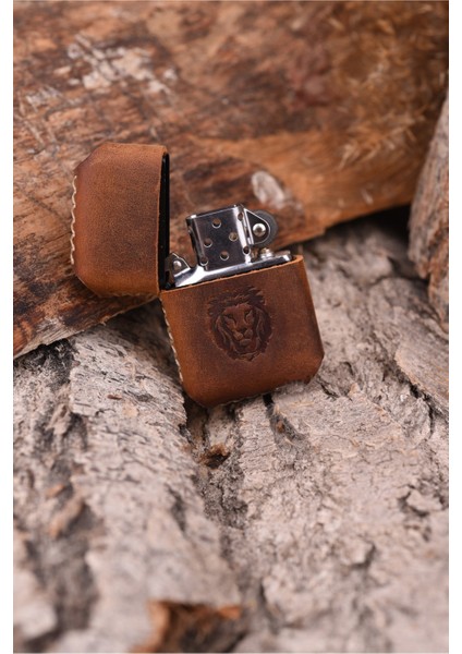 Deri Kılıflı Zippo Çakmak