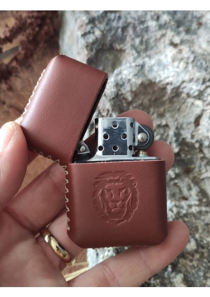 Deri Kılıflı Zippo Çakmak