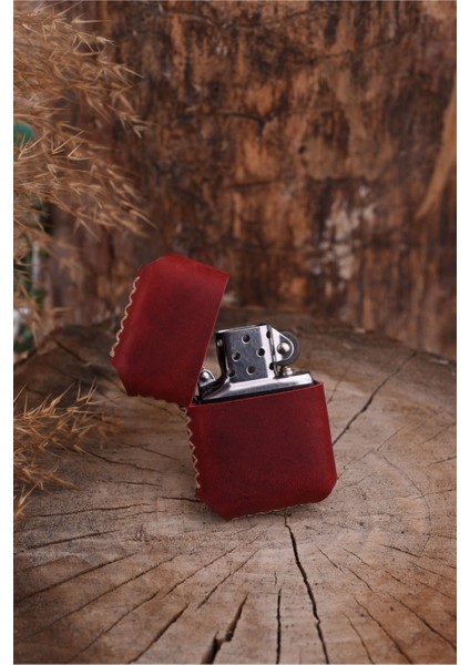 Deri Kılıflı Zippo Çakmak