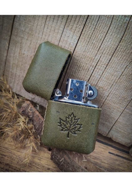 Atölye Çınar Deri Kılıflı Zippo Çakmak